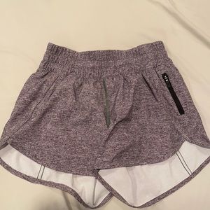 Gray lululemon shorts, used, size 4, in good condition